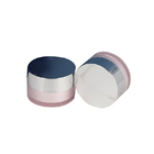 गुलाबी स्किनकेयर पैकेजिंग कंटेनर एक्रिलिक क्रीम जार कस्टम पोर्टेबल